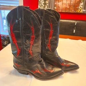 Code West Black and Red Women's Western Boots Size 6M